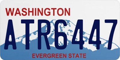 WA license plate ATR6447