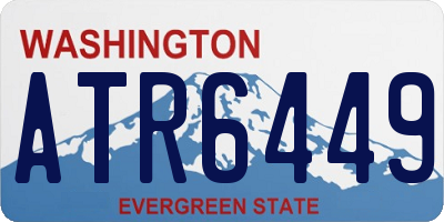 WA license plate ATR6449