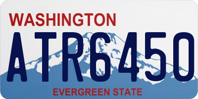 WA license plate ATR6450