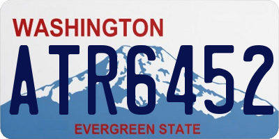 WA license plate ATR6452