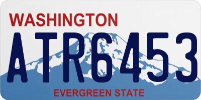 WA license plate ATR6453