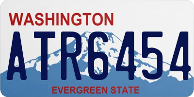 WA license plate ATR6454