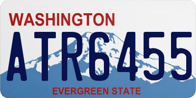 WA license plate ATR6455