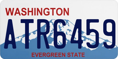 WA license plate ATR6459