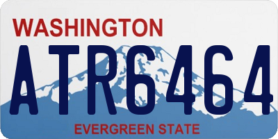 WA license plate ATR6464