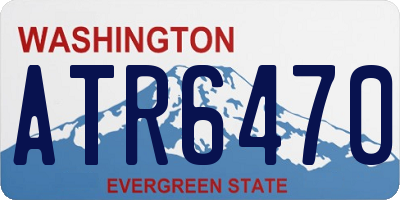 WA license plate ATR6470