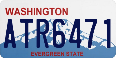 WA license plate ATR6471