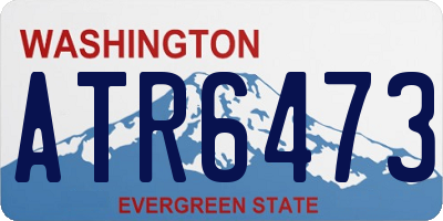 WA license plate ATR6473