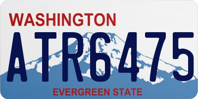 WA license plate ATR6475