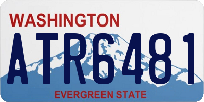 WA license plate ATR6481