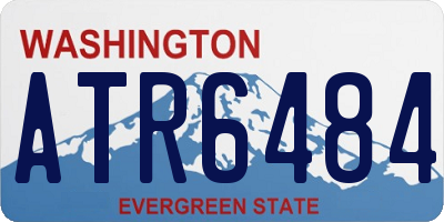 WA license plate ATR6484