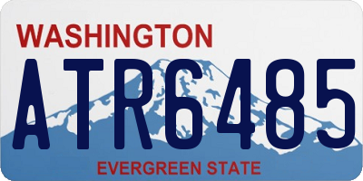 WA license plate ATR6485