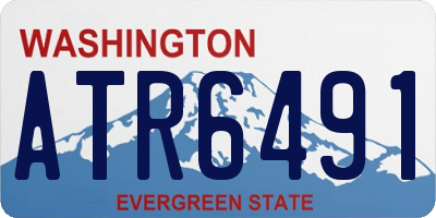 WA license plate ATR6491
