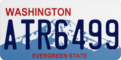 WA license plate ATR6499