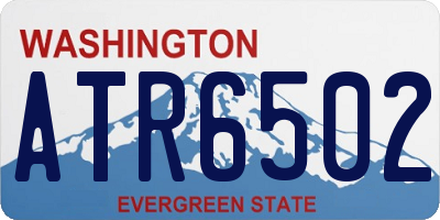 WA license plate ATR6502