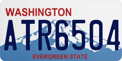 WA license plate ATR6504