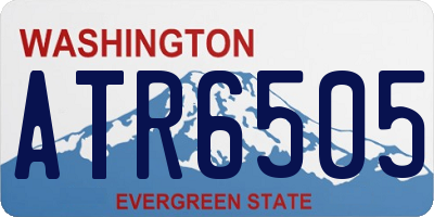 WA license plate ATR6505