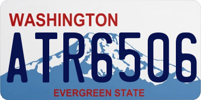 WA license plate ATR6506