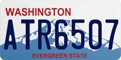 WA license plate ATR6507