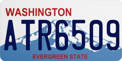 WA license plate ATR6509