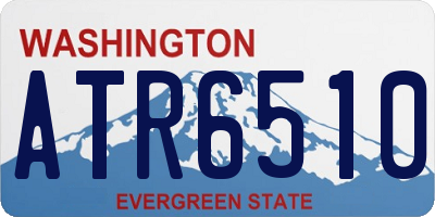 WA license plate ATR6510