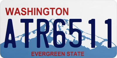 WA license plate ATR6511