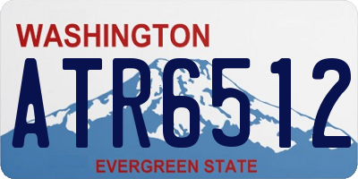WA license plate ATR6512
