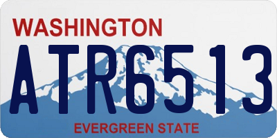 WA license plate ATR6513