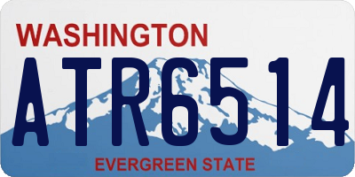 WA license plate ATR6514