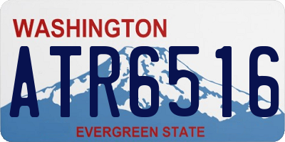 WA license plate ATR6516