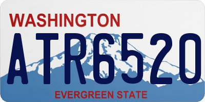 WA license plate ATR6520
