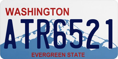 WA license plate ATR6521