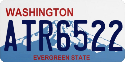 WA license plate ATR6522