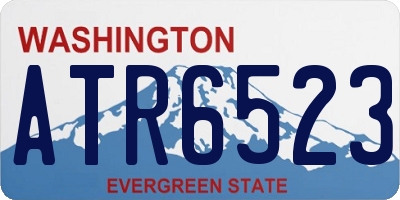 WA license plate ATR6523