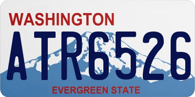 WA license plate ATR6526