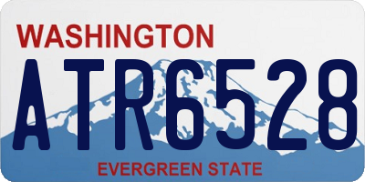 WA license plate ATR6528