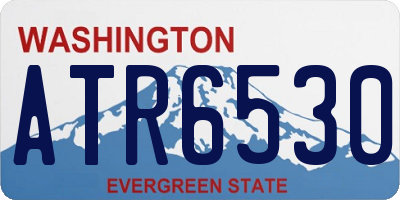WA license plate ATR6530