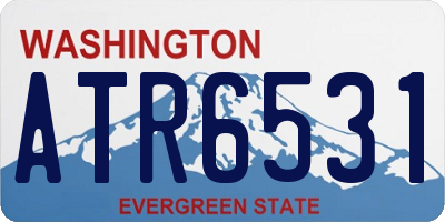 WA license plate ATR6531