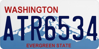 WA license plate ATR6534