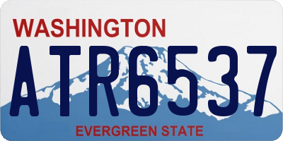 WA license plate ATR6537