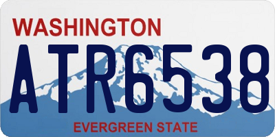 WA license plate ATR6538