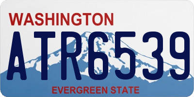 WA license plate ATR6539