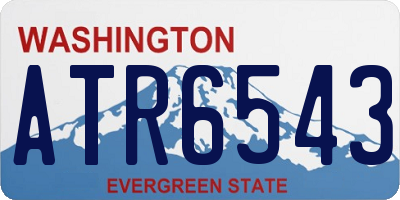 WA license plate ATR6543
