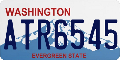 WA license plate ATR6545