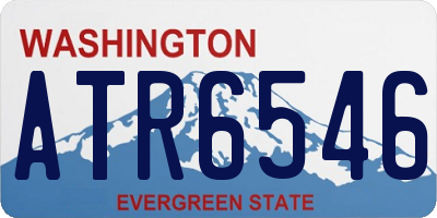 WA license plate ATR6546