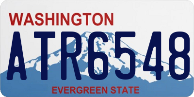 WA license plate ATR6548