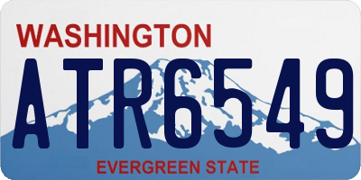 WA license plate ATR6549