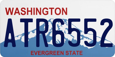 WA license plate ATR6552
