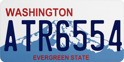 WA license plate ATR6554