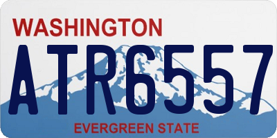 WA license plate ATR6557